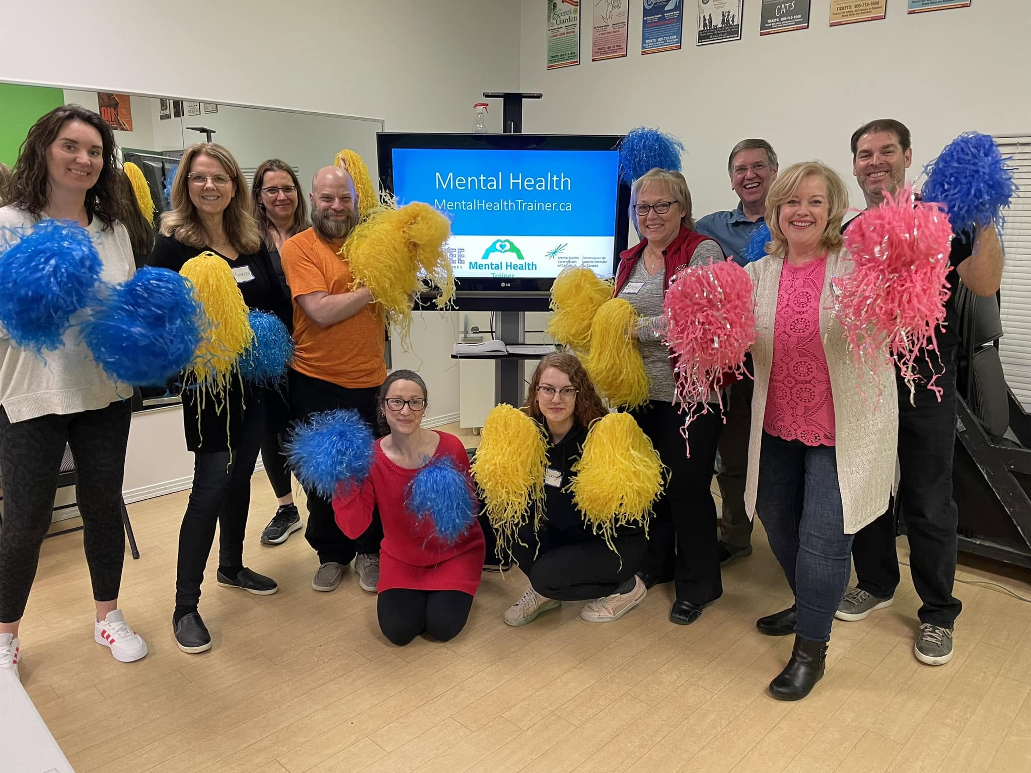 Mental Health First Aid trainees in a virtual course